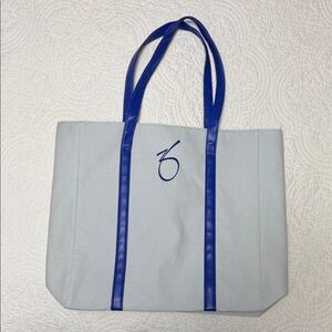 ZO Blue and Gray Tote Bag